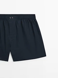 100% cotton poplin boxers