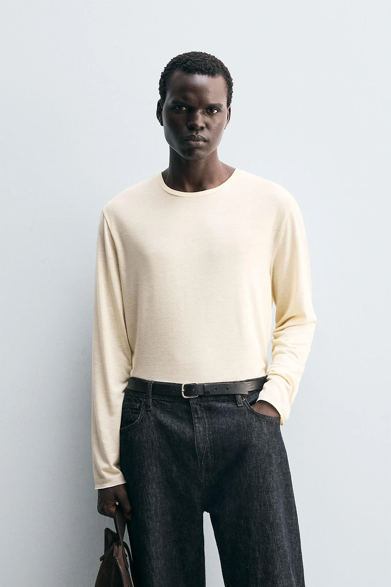 T-SHIRT LÉGER À MANCHES LONGUES