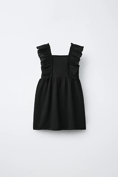 COMBINATION TEXTURED DRESS