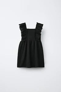 COMBINATION TEXTURED DRESS