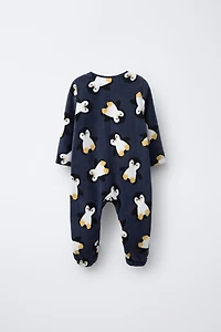 ANIMAL FLEECE JUMPSUIT