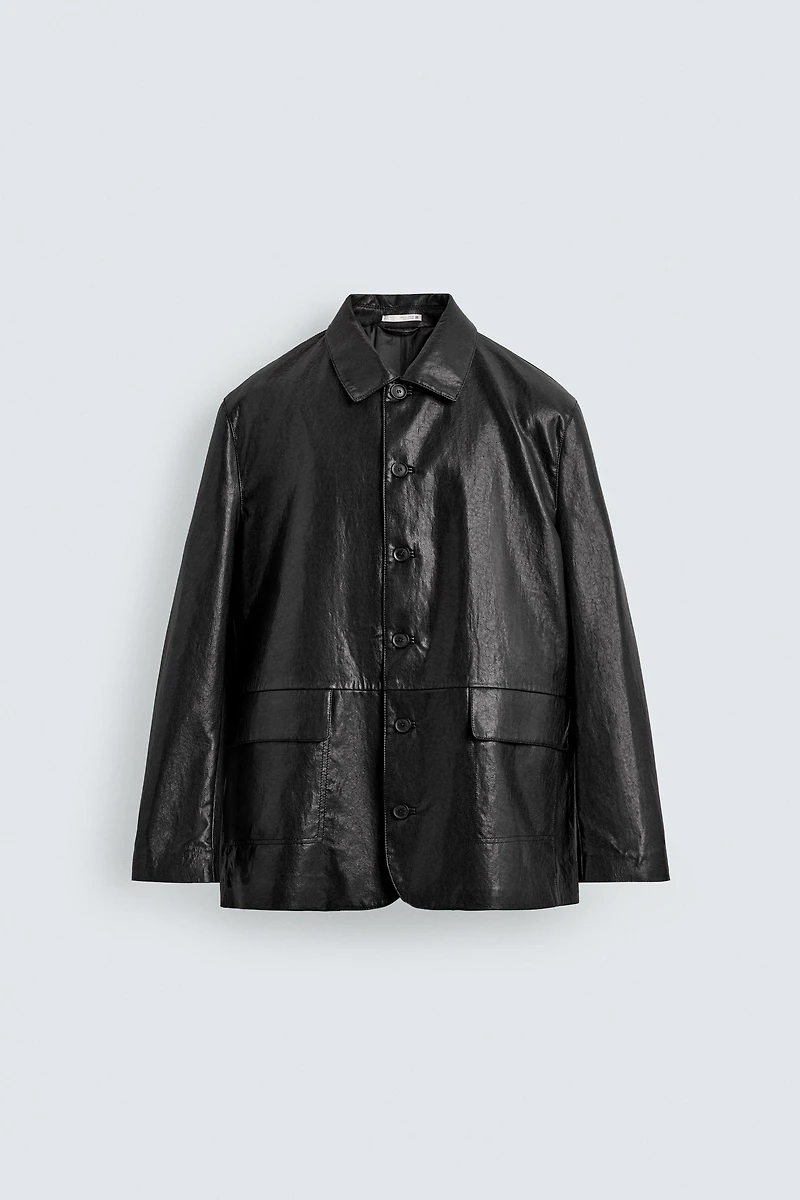 SURCHEMISE RELAXED FIT MATIÈRE SYNTHÉTIQUE