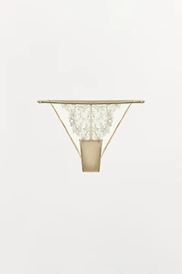 EMBROIDERED LACE PANTIES