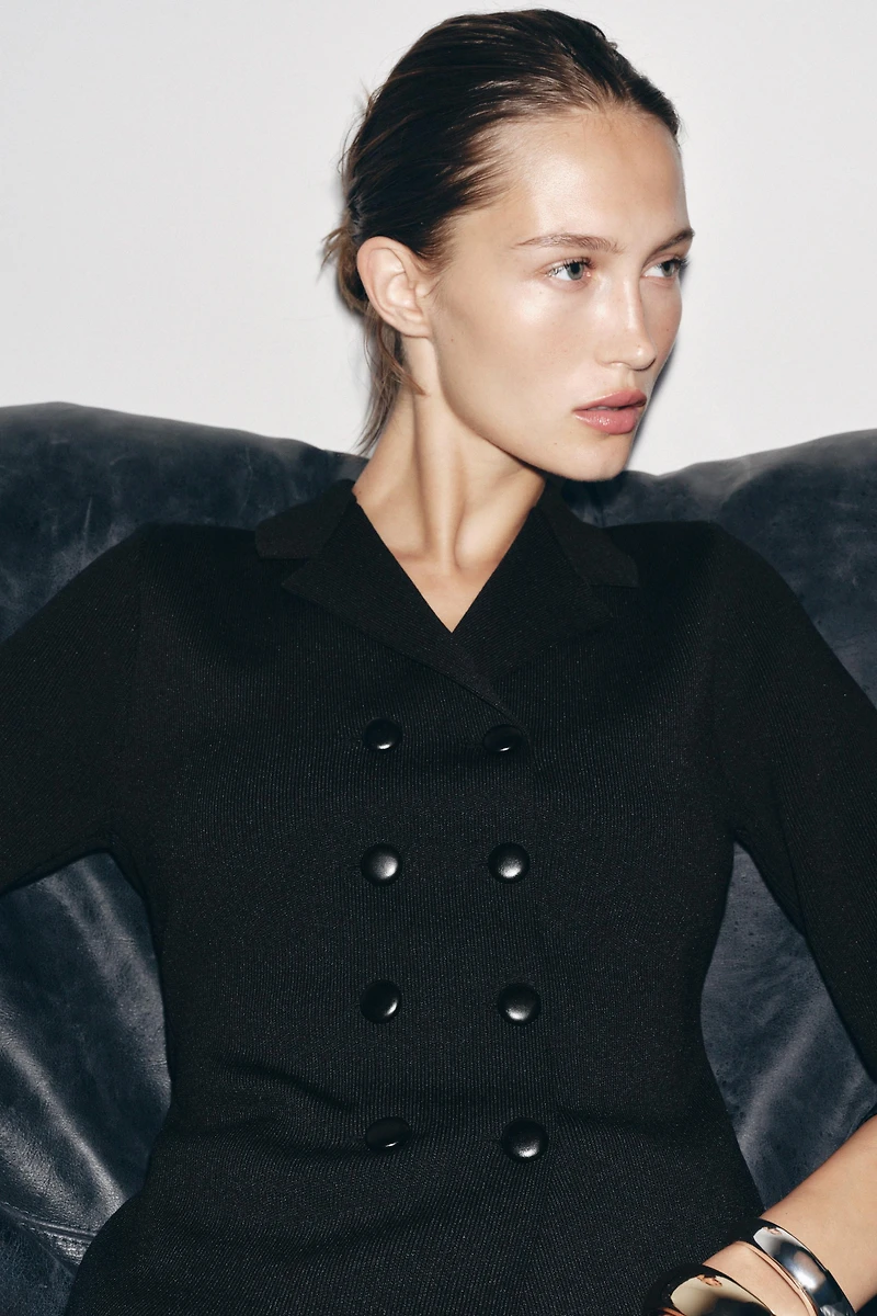 GILET CROISÉ EN MAILLE
