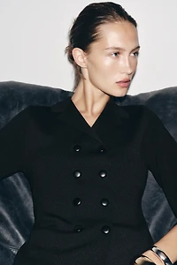 GILET CROISÉ EN MAILLE