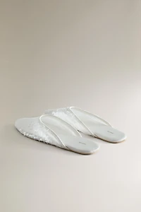 CHAUSSONS OUVERTS À L’ARRIÈRE PAILLETTES