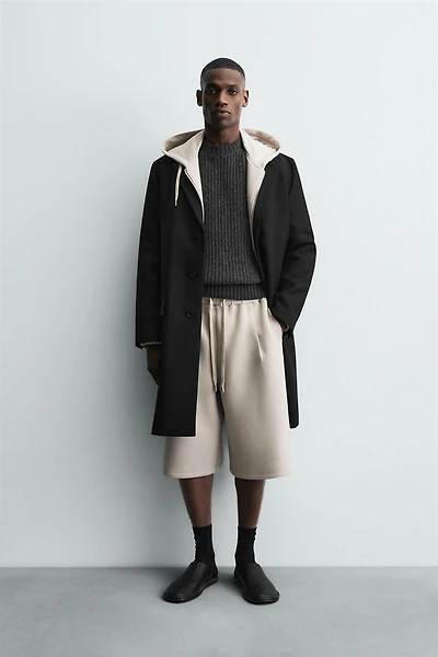 SHORT EFFET NÉOPRÈNE À PINCES