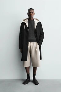 SHORT EFFET NÉOPRÈNE À PINCES