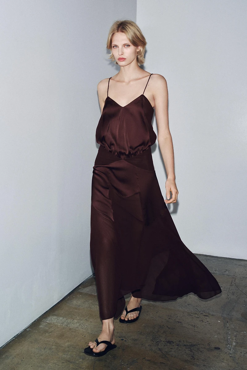 ROBE LONGUE COMBINÉE