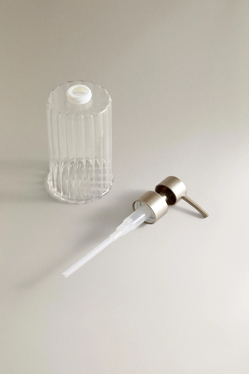 BOROSILICATE GLASS SOAP DISPENSER