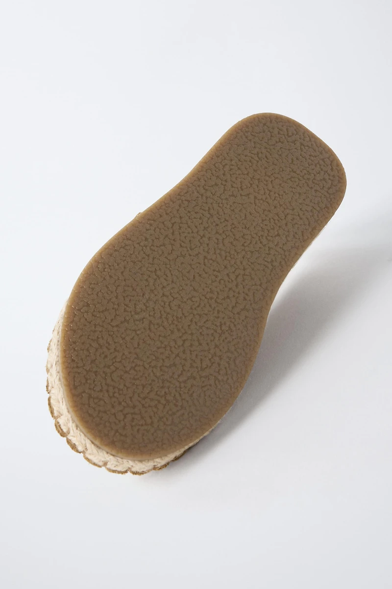 LEATHER ESPADRILLES