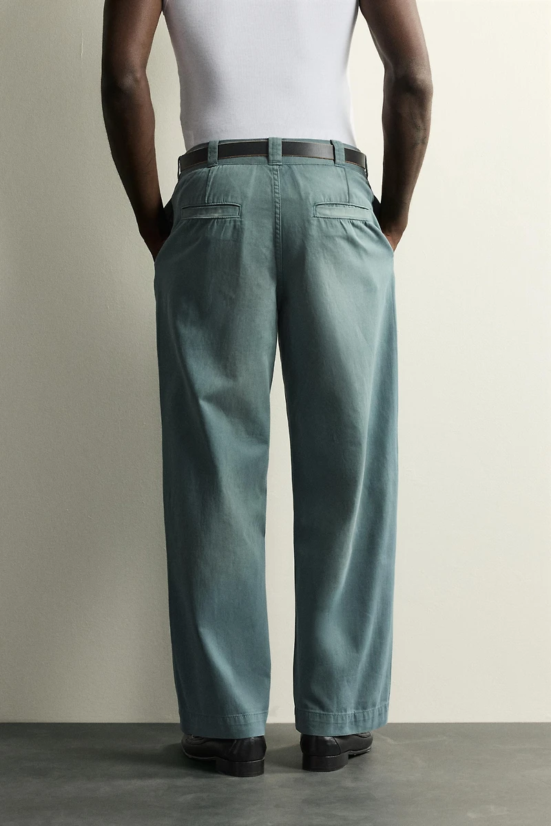 DENIM CHINO PANTS