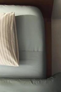 PERCALE COTTON FITTED SHEET | 11.8" THICK ( THREAD COUNT