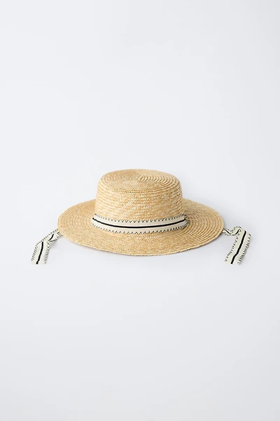 SKIMMER HAT WITH BAND