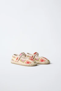 BALLERINES EFFET CROCHET