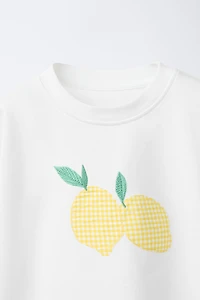 T-SHIRT À PIÈCE CITRONS