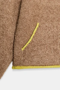 CONTRAST TRIM KNIT CARDIGAN