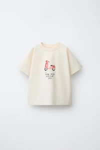 MOTORCYCLE PRINT T-SHIRT