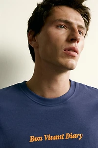 RELAXED FIT EMBROIDERED T-SHIRT