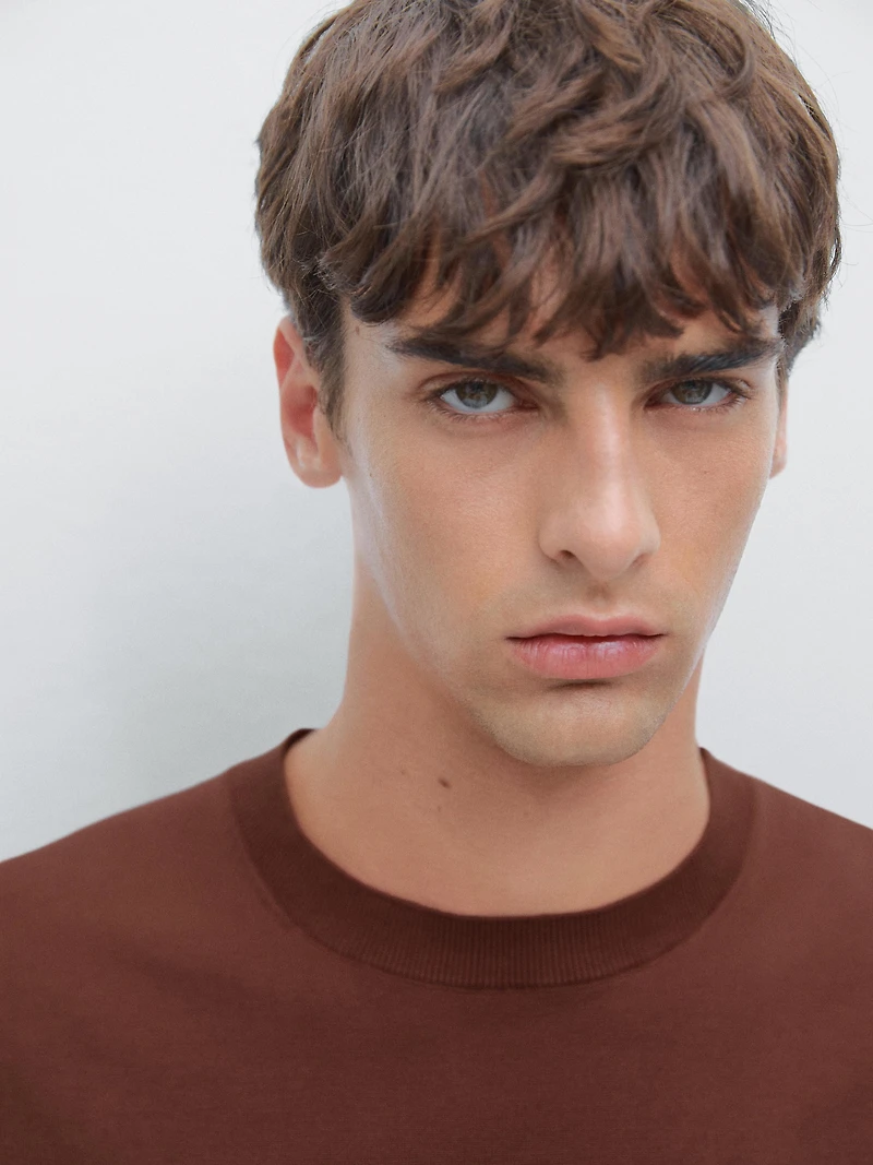 T-shirt en maille à manches courtes