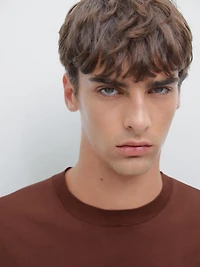 T-shirt en maille à manches courtes