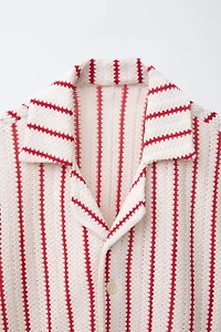 STRIPED KNIT SHIRT