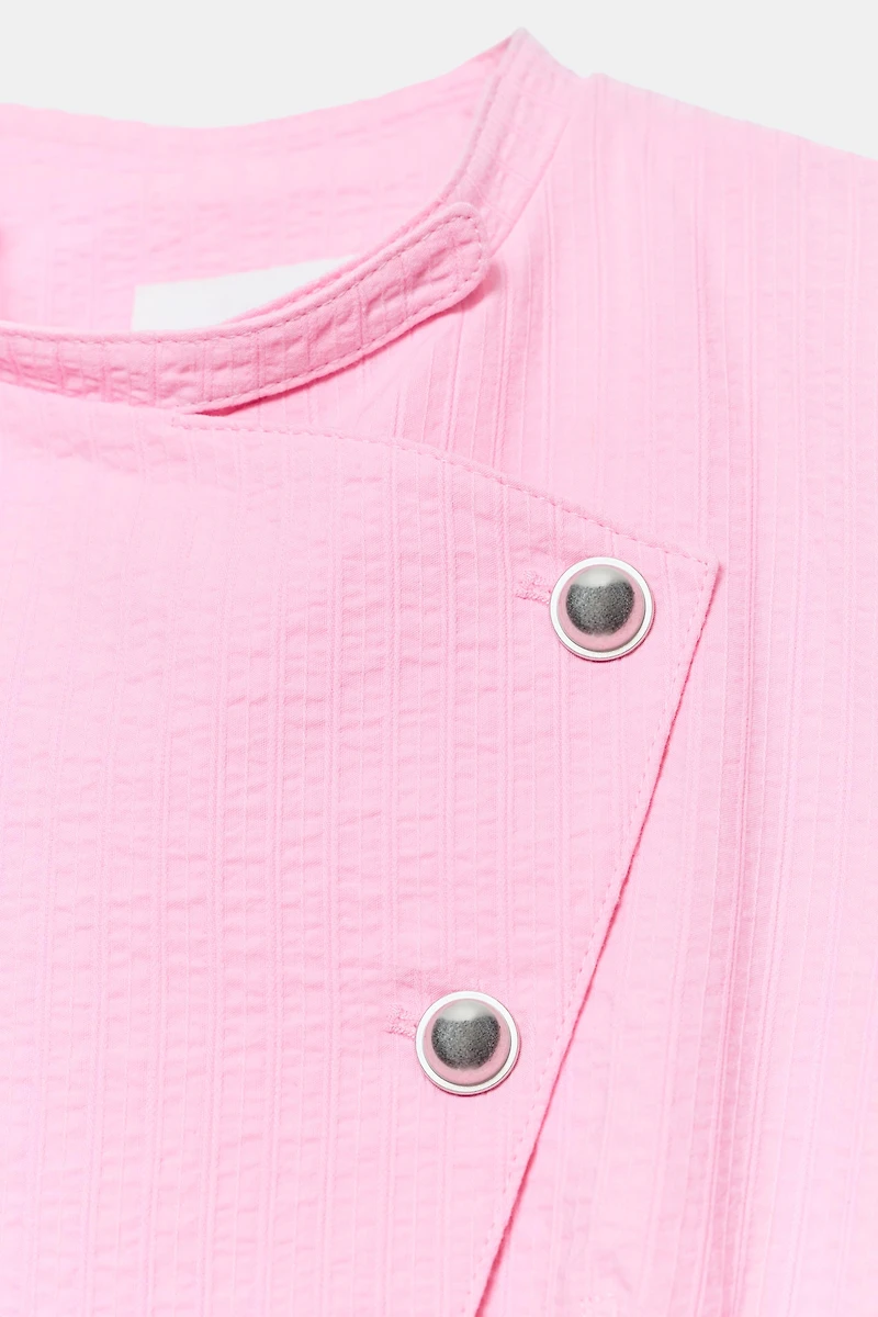 100% COTTON DOUBLE BREASTED BLAZER