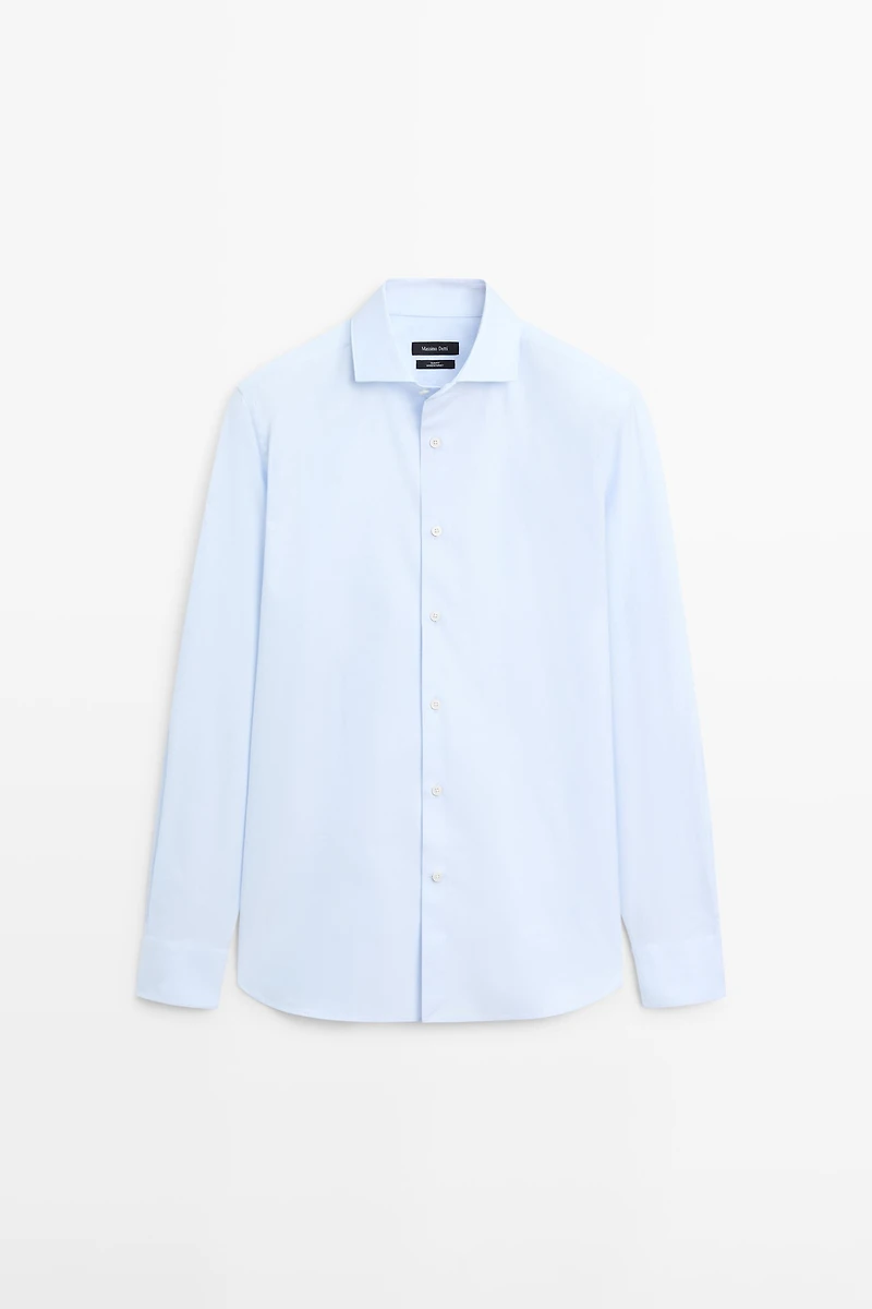 Slim fit 100% cotton shirt