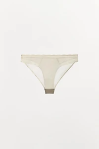 CULOTTE MÉLANGE DE SOIE ET DENTELLE