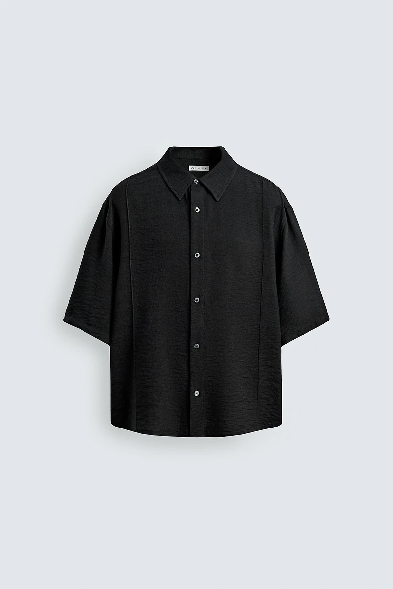 FLOWY TEXTURED SHIRT