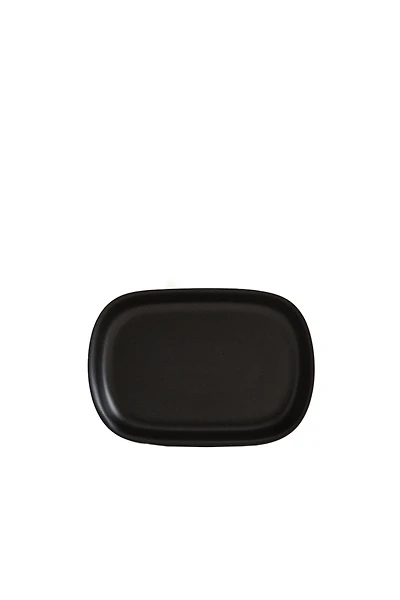 BLACK RESIN SOAP DISH