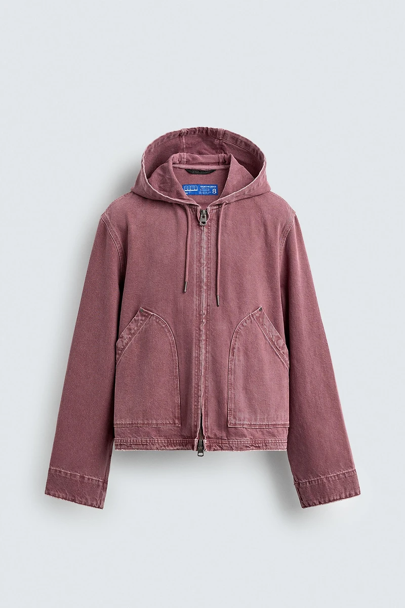 WASHED HOODIE JACKET