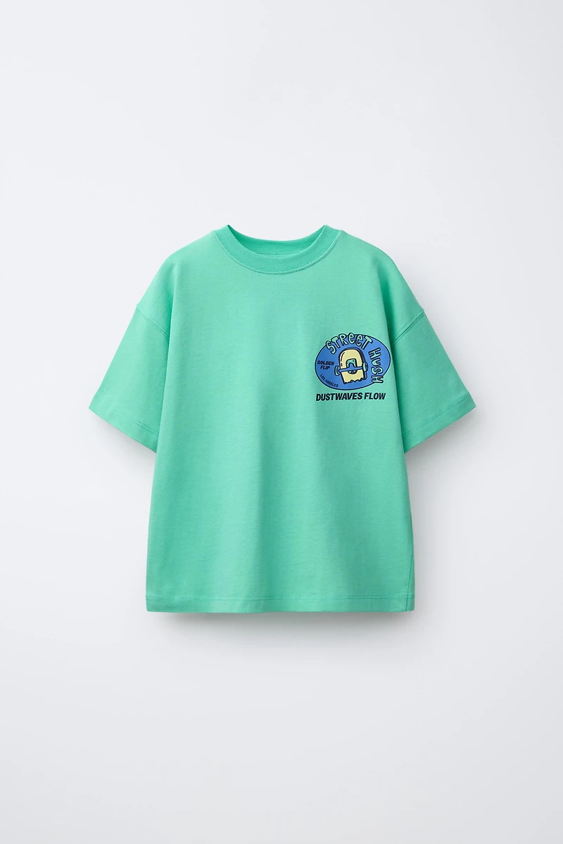 T-SHIRT À IMPRIMÉ EN RELIEF