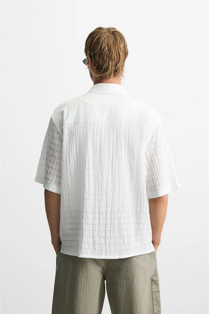 CHEMISE STRUCTURÉE À CARREAUX