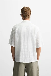 CHEMISE STRUCTURÉE À CARREAUX