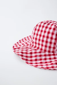 GINGHAM BUCKET HAT