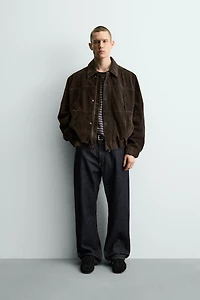 BLOUSON EFFET DAIM