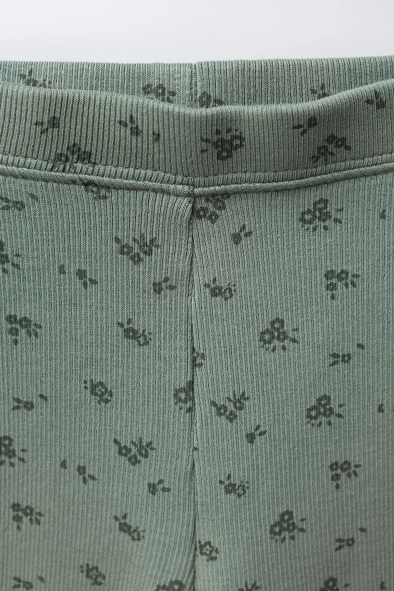 FLORAL SWEATSHIRT AND LEGGINGS SET