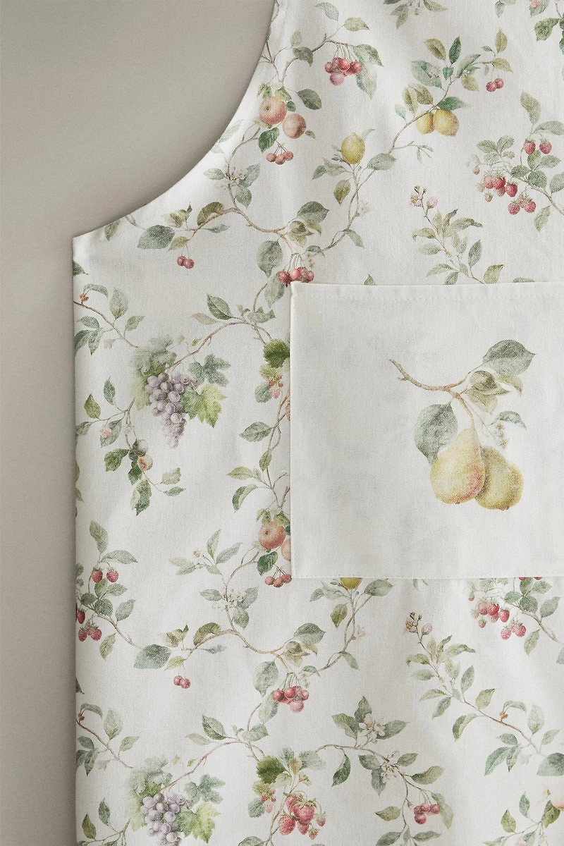 TABLIER COTON FLEURS