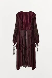 COMBINATION SEQUIN GEORGETTE TOP