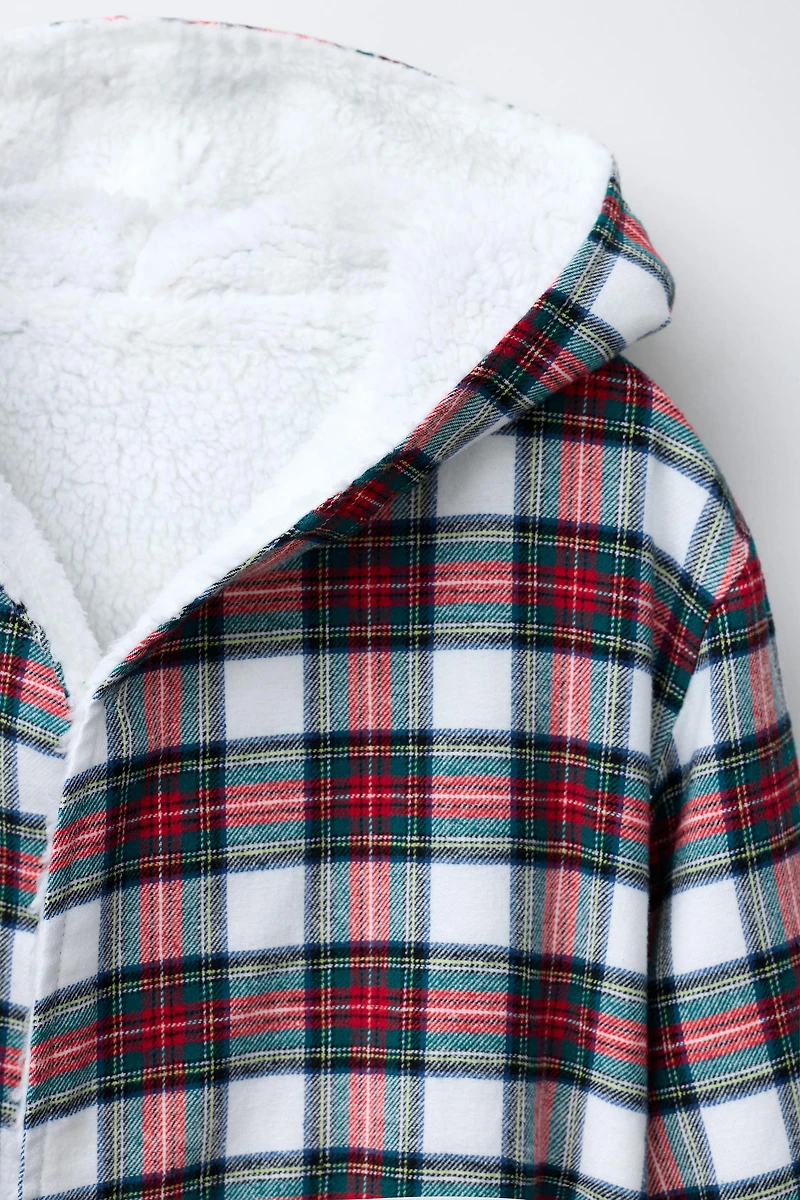 PLAID FLANNEL ROBE