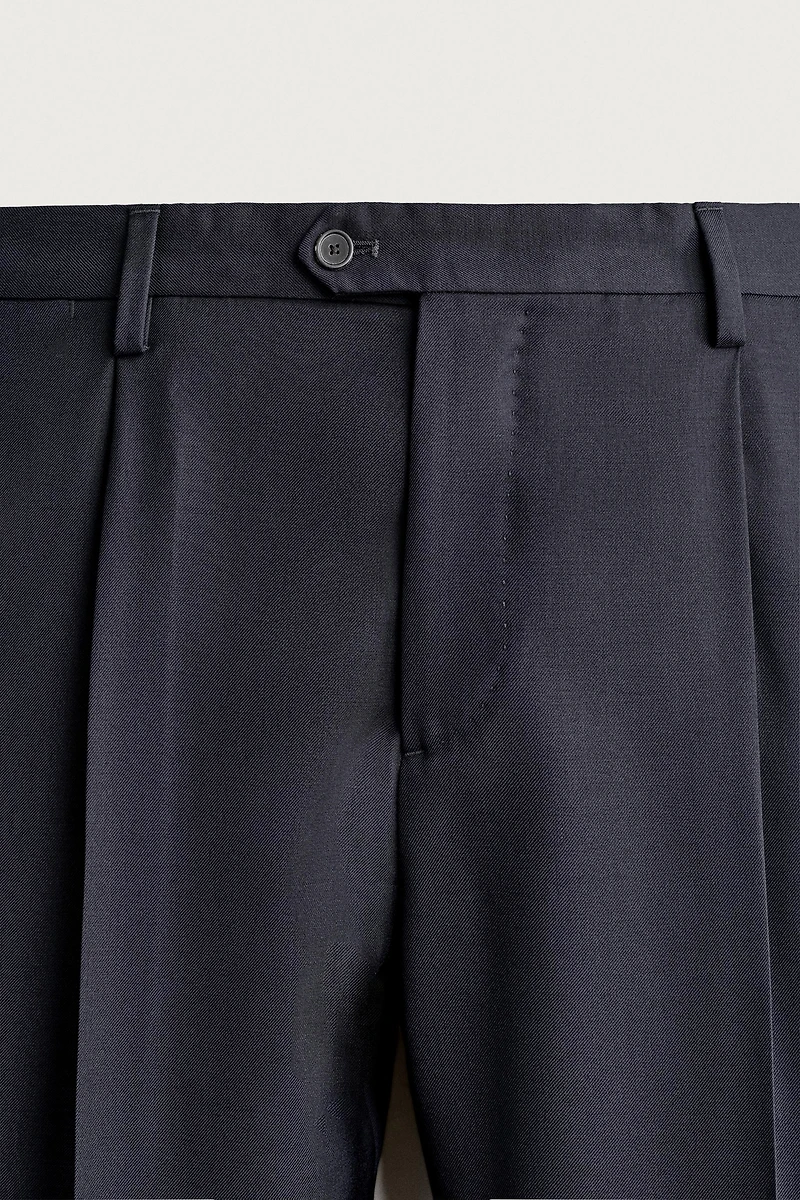 100% WOOL SUIT PANTS