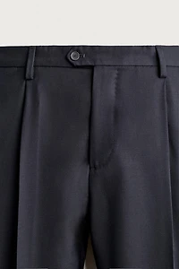 100% WOOL SUIT PANTS