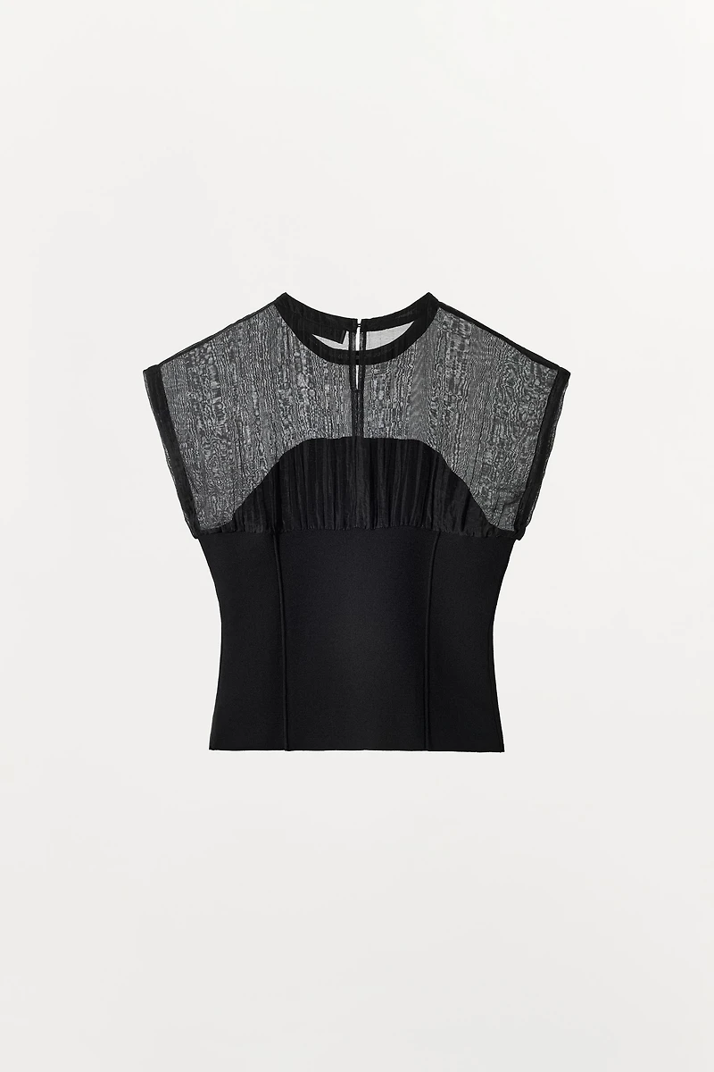 TOP COMBINÉ EN MAILLE