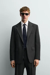 WOOL TUXEDO BLAZER AARON LEVINE X ZARA