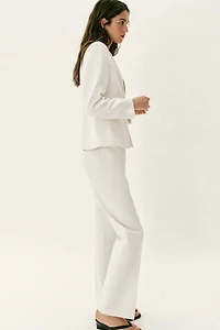 LOW-RISE STRAIGHT LEG PANTS
