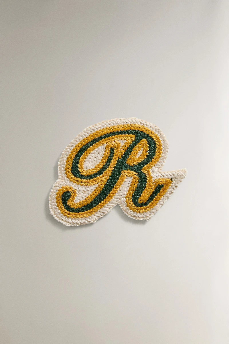 COTTON LETTER R PATCH