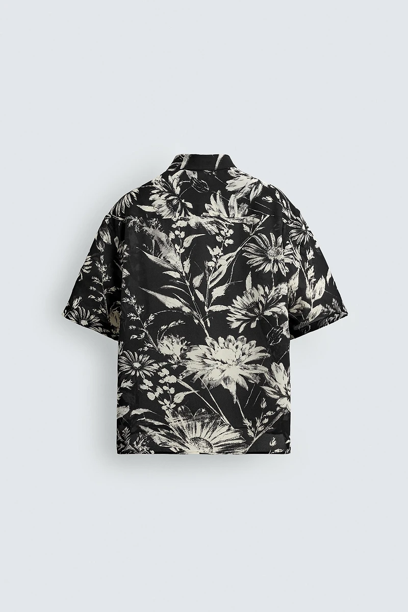 FLORAL PRINT RELAXED FIT SHIRT