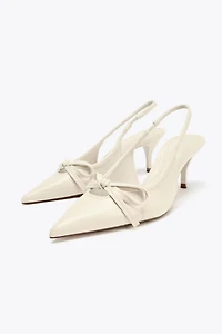 BOW SLINGBACK SHOES