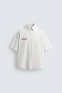 EMBROIDERED STRIPED SHIRT